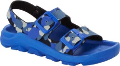 Birkenstock Children's Mogami 9 Birkenstock Children's Mogami -Englin's fine footwear birkenstock childrens mogami camo ultra blue birko flor 1023616 02999.1686263419