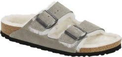 Birkenstock Arizona Shearling Lined 13 Birkenstock Arizona Shearling Lined -Englin's fine footwear birkenstock unisex arizona shearling lined stone coin natural suede 1017403 90980.1645837499