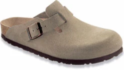 Birkenstock Boston Soft Footbed -Englin's fine footwear birkenstock women boston soft footbed taupe suede 560773 93090.1729199744