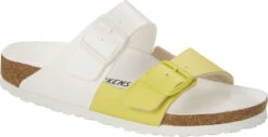Birkenstock Women's Arizona Split -Englin's fine footwear birkenstock womens arizona split white lime sour birko flor 1019754 16953.1686262047