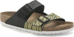 Birkenstock Women's Arizona Split -Englin's fine footwear birkenstock womens arizona split zebra cork brown black birko flor 1024751 99861.1686262047