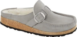 Birkenstock Women's Buckley Shearling 7 Birkenstock Women's Buckley Shearling -Englin's fine footwear birkenstock womens buckley shearling stone coin natural suede 1023368 99345.1758314436