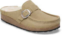 Birkenstock Women's Buckley Shearling 8 Birkenstock Women's Buckley Shearling -Englin's fine footwear birkenstock womens buckley shearling taupe suede shearling 1028633 57870.1758314436