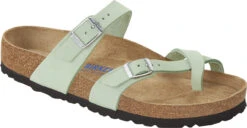 Birkenstock Women's Mayari Soft Footbed -Englin's fine footwear birkenstock womens mayari soft footbed matcha nubuck leather 1023956 84422.1686306981