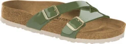 Birkenstock Women's Yao -Englin's fine footwear birkenstock womens yao khaki patent birko flor 1013532 22228.1553730826