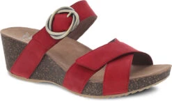 Dansko Susie -Englin's fine footwear dansko womens susie red milled nubuck 3420040300 63913.1645627356