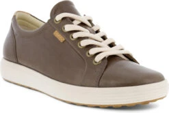 ECCO Women's Soft 7 Sneaker -Englin's fine footwear ecco womens soft 7 sneaker taupe43000301674 46793.1732124647