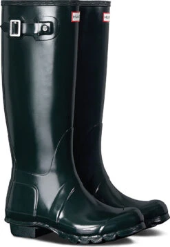 Hunter Women's Original Tall Gloss Rain Boot -Englin's fine footwear hunter womens original tall gloss ocean wft1000rgl ocn 51270.1536967724
