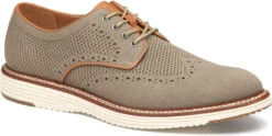 Johnston & Murphy Upton Knit Wingtip -Englin's fine footwear johnston and murphy mens upton knit wingtip taupe heathered knit 20 6908 99397.1713560611