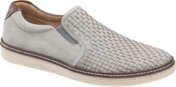 Johnston & Murphy McGuffey Woven Slip On -Englin's fine footwear johnston murphy mcguffey woven slip on gray tumbled nubuck 25 2527 56419.1585196474