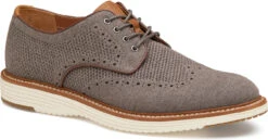 Johnston & Murphy Upton Knit Wingtip -Englin's fine footwear johnston murphy mens upton knit wingtip gray knit 20 5368 83901.1713560611