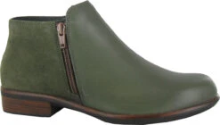 Naot Helm -Englin's fine footwear naot helm soft green leather oily olive suede 26030 vba 89489.1729536988