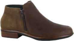 Naot Helm -Englin's fine footwear naot womens helm soft cognac leather antique brown suede 26030 sqf 51380.1729536988