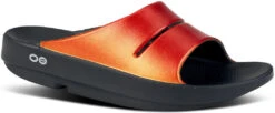 Oofos Women's OOahh Luxe Slide Sandal -Englin's fine footwear oofos womens ooahh luxe slide sandal solstice 1101bksoltice 00293.1744393259