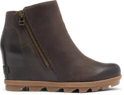 Sorel Women's Joan Of Arctic Wedge II Zip -Englin's fine footwear sorel womens joan of arctic wedge 2 zip blackened brown 1920921205 58969.1603280079