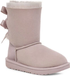 UGG Kids Bailey Bow II -Englin's fine footwear ugg childrens kids bailey bow ii pale smoke 1017394k psk 62468.1732651598