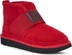 UGG Kids Neumel II Graphic -Englin's fine footwear ugg childrens kids neumel 2 graphic samba red black 1110703k srbck 72110.1657880295