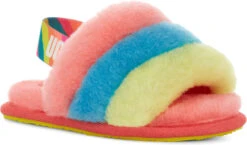 UGG Toddlers Fluff Yeah Slide -Englin's fine footwear ugg childrens toddlers fluff yeah slide peach bliss multi 1124931t pbmt 34575.1651776272