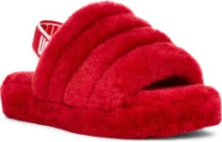 UGG Kids Fluff Yeah Slide 23 UGG Kids Fluff Yeah Slide -Englin's fine footwear ugg kids fluff yeah slide ribbon red 1098494k rbrd 51555.1647038453