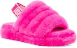 UGG Kids Fluff Yeah Slide 24 UGG Kids Fluff Yeah Slide -Englin's fine footwear ugg kids fluff yeah slide rock rose 1098494k rcr 17695.1647038454