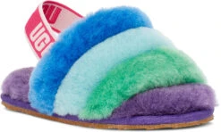 UGG Toddlers Fluff Yeah Slide -Englin's fine footwear ugg toddlers fluff yeah slide purple rainbow 1116160t prnb 64404.1651776272