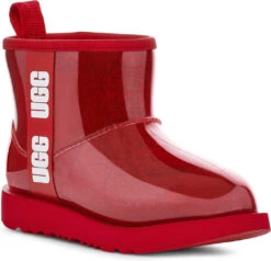 UGG Women's Classic Clear Mini 19 UGG Women's Classic Clear Mini -Englin's fine footwear ugg womens classic clear mini samba red 1113190 sbr 85438.1638054098