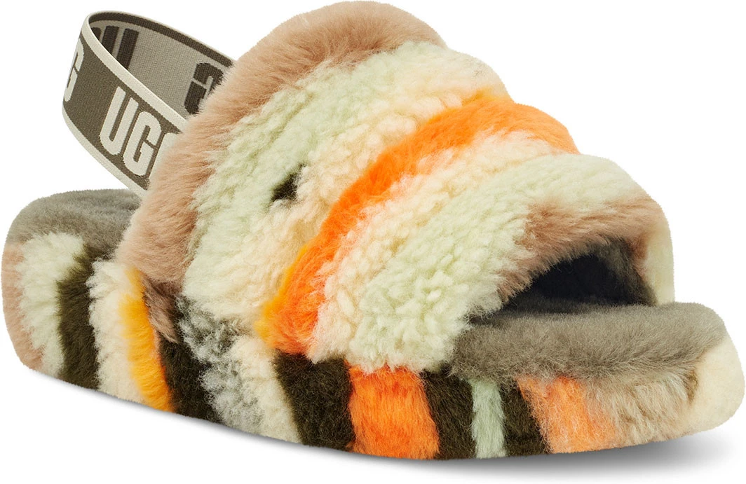 UGG Women's Fluff Yeah Slide Cali Collage 1 UGG Women's Fluff Yeah Slide Cali Collage