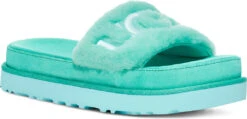UGG Women's Laton Fur Slide 10 UGG Women's Laton Fur Slide -Englin's fine footwear ugg womens laton fur slide tide pool 1111236 tdp 85226.1646258758